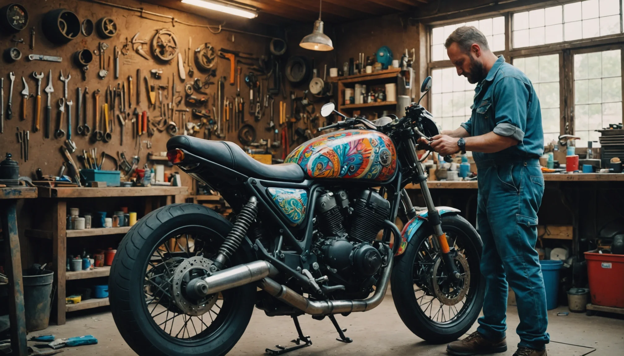 Libère ta créativité : l'art de transformer ta moto en œuvre unique !